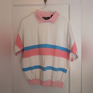 Vintage Sports Accent 1990s athleisure polo